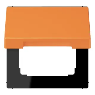 Jung Klappdeckel mit Rückstellfeder, Thermoplast lackiert, Serie LS, orange clair LC990BFKL225