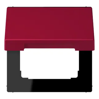 Jung Klappdeckel mit Rückstellfeder, Thermoplast lackiert, Serie LS, rouge carmin LC990BFKL229