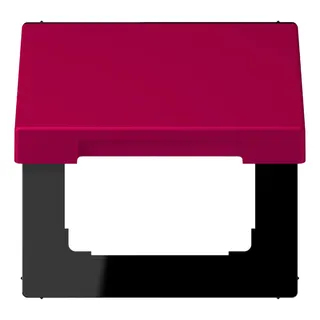 Jung Klappdeckel mit Rückstellfeder, Thermoplast lackiert, Serie LS, rouge rubia LC990BFKL230
