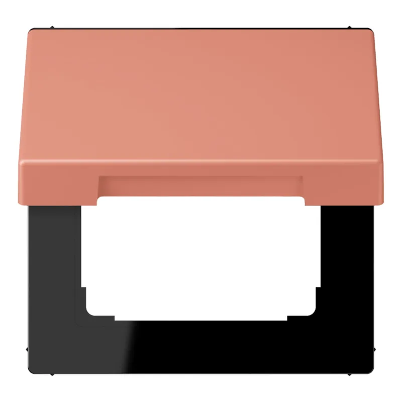 Jung Klappdeckel mit Rückstellfeder, Thermoplast lackiert, Serie LS, l'ocre rouge moyen LC990BFKL233