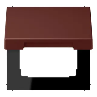 Jung Klappdeckel mit Rückstellfeder, Thermoplast lackiert, Serie LS, terre sienne br?lée 31 LC990BFKL235