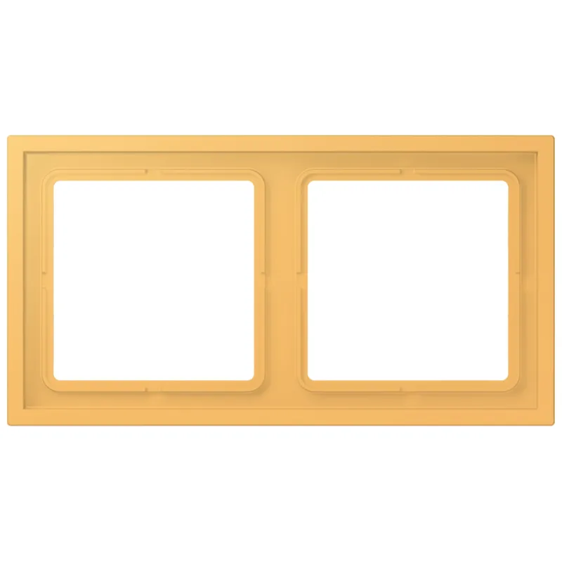Jung Rahmen, 2-fach, LS ZERO, ocre jaune clair LCZ982BF254