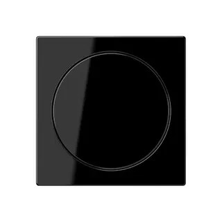 Jung Abdeckung für Drehdimmer, Thermoplast, Serie A, schwarz A1740BFSW