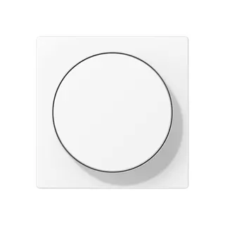 Jung Abdeckung für Drehdimmer, Thermoplast lackiert, Serie A, schneeweiß matt A1740BFWWM