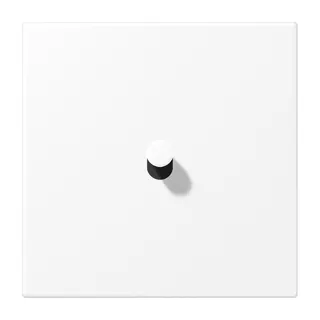Jung Abdeckung mit Kipphebel, Kegel, 1fach, 1 Kipphebel, Serie LS 1912, schneeweiß matt (lackiertes Aluminium) AL12-0WWMK07