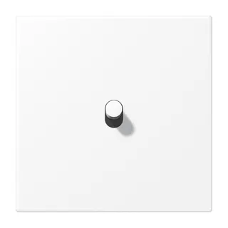 Jung Abdeckung mit Kipphebel, Zylinder, 1fach, 1 Kipphebel, Serie LS 1912, schneeweiß matt (lackiertes Aluminium) AL12-0WWMR07