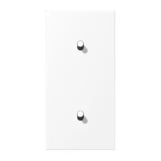 Jung Abdeckung mit Kipphebel, Zylinder, 2fach, 2 x 1 Kipphebel, senkrecht, Serie LS 1912, schneeweiß matt (lackiertes Aluminium) AL12-20WWMR07