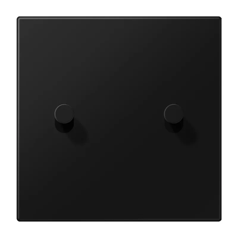 Jung Abdeckung mit Kipphebel, Kegel, 1fach, 2 Kipphebel, Serie LS 1912, graphitschwarz matt (lackiertes Aluminium) AL12-5SWMK08