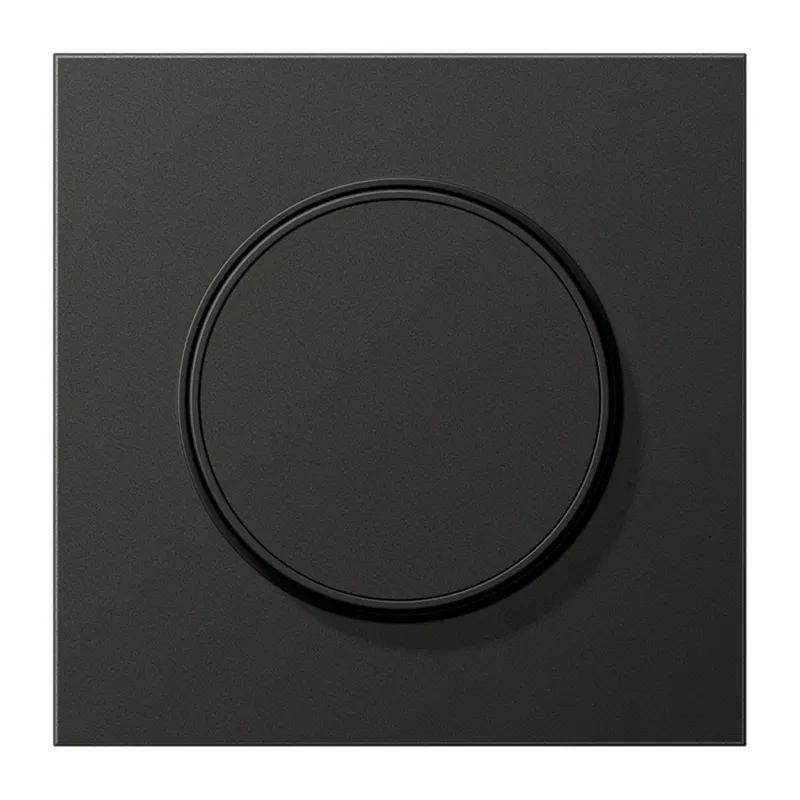 Jung Abdeckung für Drehdimmer, Aluminium lackiert, Serie LS, anthrazit (lackiertes Aluminium) AL1740AN