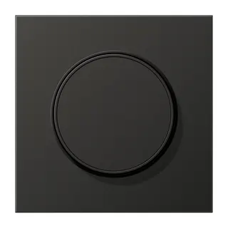 Jung Abdeckung für Drehdimmer, Aluminium lackiert, Serie LS, anthrazit (lackiertes Aluminium) AL1740AN