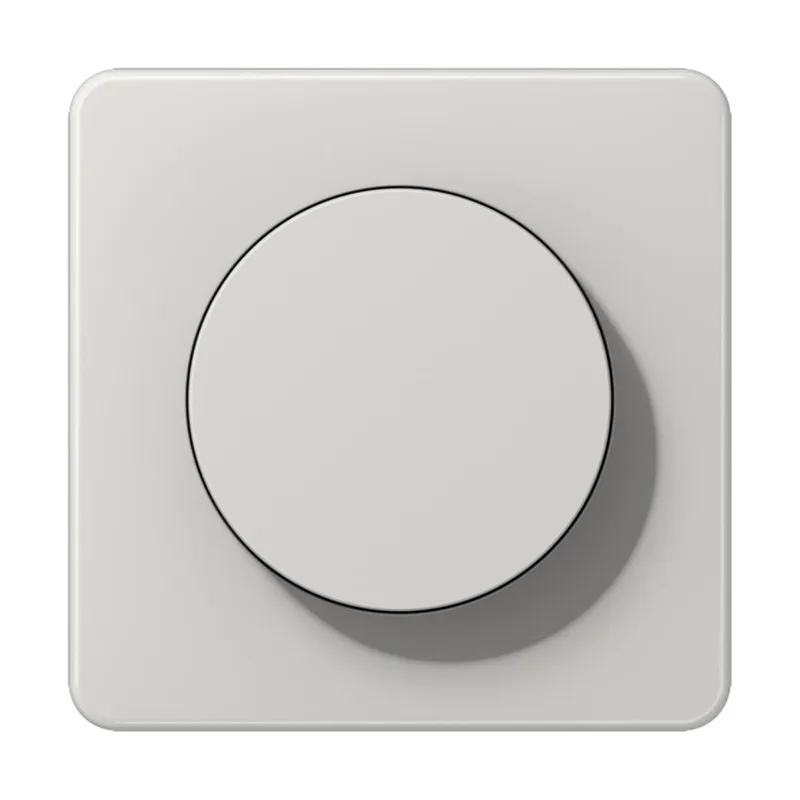 Jung Abdeckung mit Drehknopf, Duroplast, Serie CD, lichtgrau CD1740LG