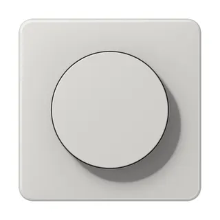Jung Abdeckung mit Drehknopf, Duroplast, Serie CD, lichtgrau CD1740LG