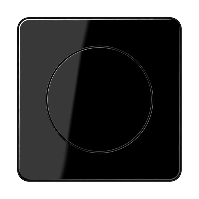 Jung Abdeckung mit Drehknopf, Duroplast, Serie CD, schwarz CD1740SW
