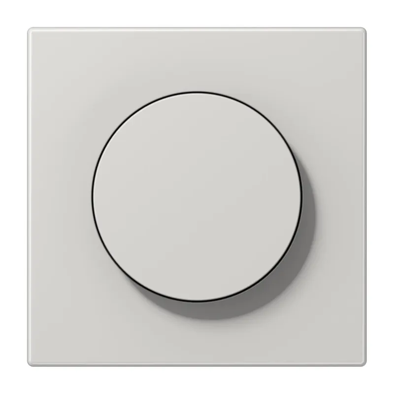Jung Abdeckung mit Drehknopf, Duroplast, Serie LS, lichtgrau LS1740LG