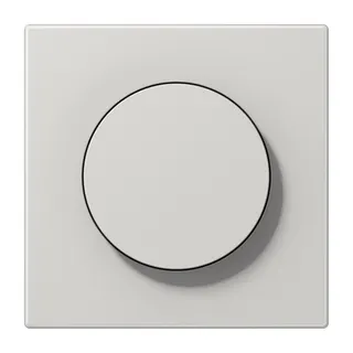 Jung Abdeckung mit Drehknopf, Duroplast, Serie LS, lichtgrau LS1740LG