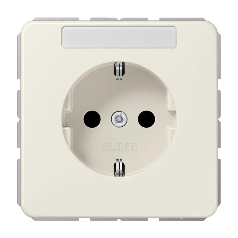 Jung SCHUKO Steckdose, 16 A 250 V ~, SAFETY+, Duroplast, Serie CD, weiß CD1520KINA