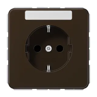 Jung SCHUKO Steckdose, 16 A 250 V ~, SAFETY+, Duroplast, Serie CD, braun CD1520KINABR