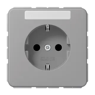 Jung SCHUKO Steckdose, 16 A 250 V ~, SAFETY+, Duroplast, Serie CD, grau CD1520KINAGR