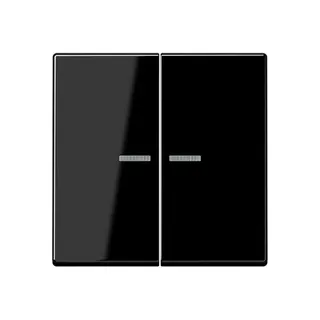 Jung KNX RF Taster 2fach, Thermoplast, Serie A, schwarz A10921STRFBFSW
