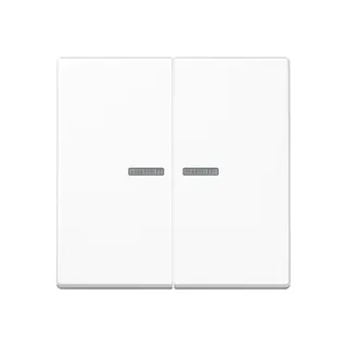 Jung KNX RF Taster 2fach, Thermoplast, Serie A, alpinweiß A10921STRFBFWW