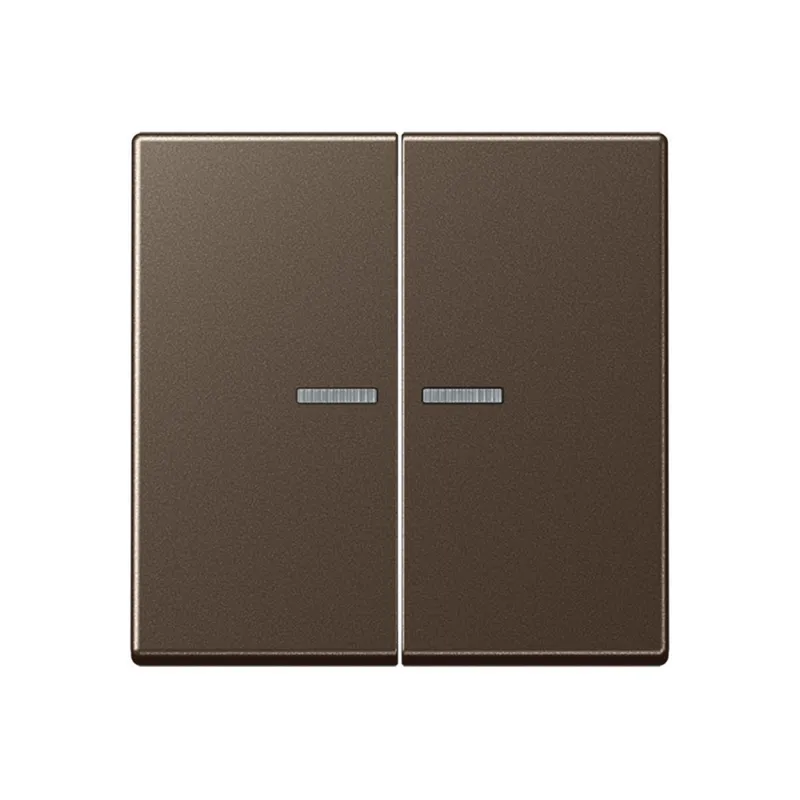 Jung HOME Taster 2fach, Serie A, mokka BTA17102MO