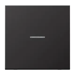 Jung KNX RF Taster 1fach, neutral, Aluminium lackiert, Serie LS, dark (lackiertes Aluminium) AL10911STRFD