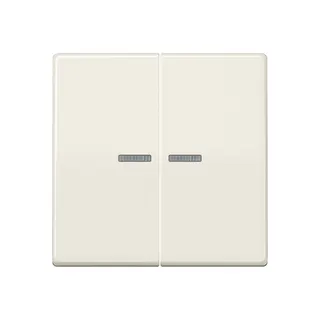 Jung KNX RF Taster 2fach, Duroplast, Serie AS, weiß AS10921STRF