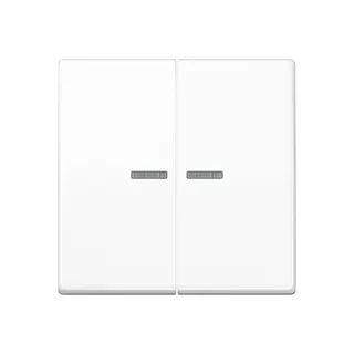 Jung KNX RF Taster 2fach, Duroplast, Serie AS, alpinweiß AS10921STRFWW