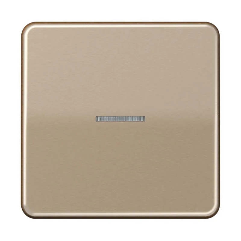 Jung HOME Taster 1fach, Aluminium eloxiert, Serie CD, gold-bronze BTCD17101GB