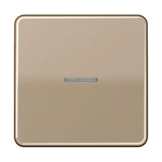 Jung KNX RF Taster 1fach, Aluminium eloxiert, Serie CD, gold-bronze CD10911STRFGB