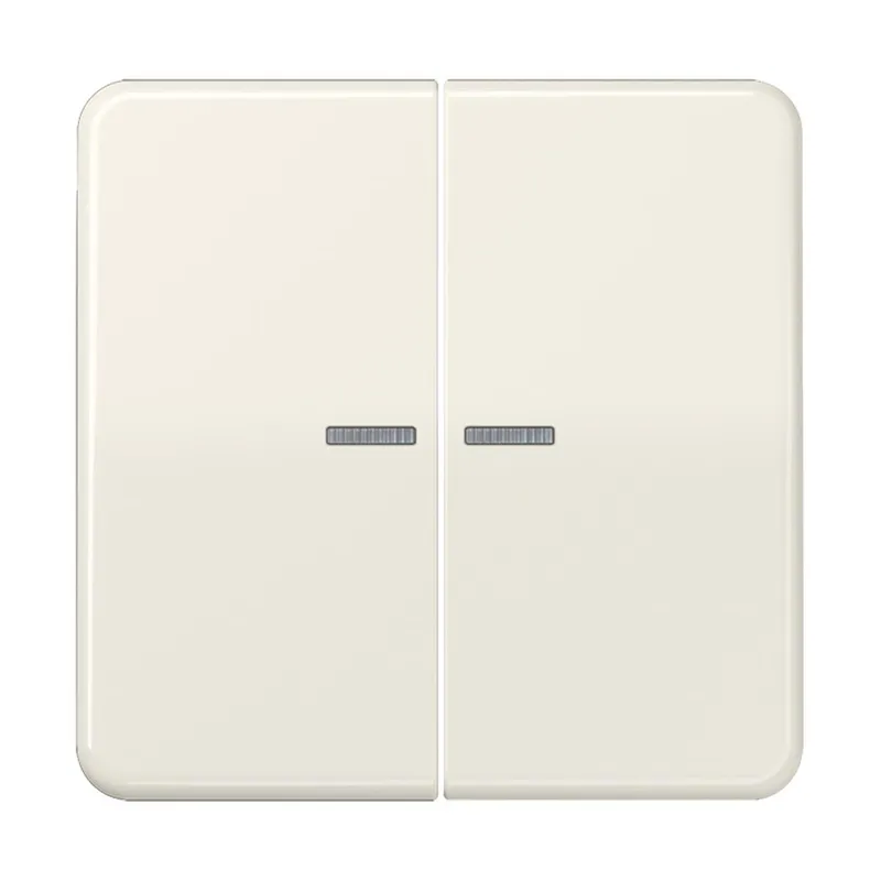 Jung KNX RF Taster 2fach, Duroplast, Serie CD, weiß CD10921STRF