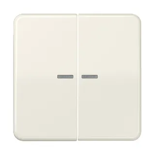 Jung KNX RF Taster 2fach, Duroplast, Serie CD, weiß CD10921STRF