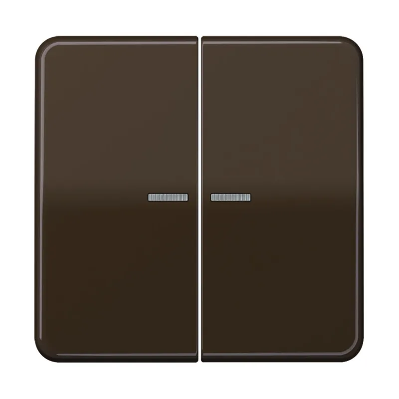 Jung KNX RF Taster 2fach, Duroplast, Serie CD, braun CD10921STRFBR
