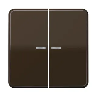 Jung KNX RF Taster 2fach, Duroplast, Serie CD, braun CD10921STRFBR