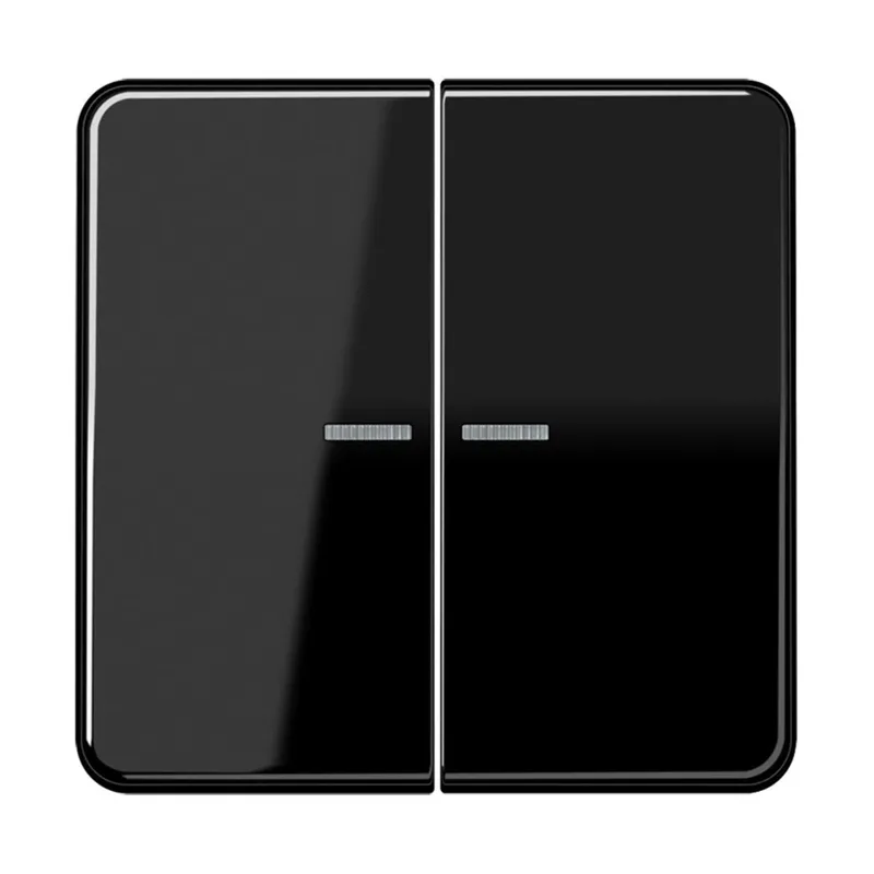 Jung KNX RF Taster 2fach, Duroplast, Serie CD, schwarz CD10921STRFSW