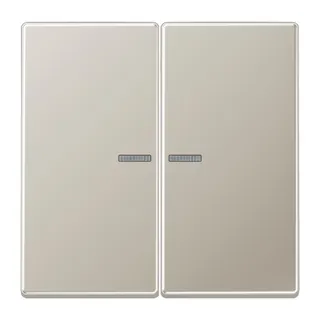 Jung KNX RF Taster 2fach, Edelstahl 1.4303 X4 CrNi 18-12, Serie LS, Edelstahl ES10921STRF