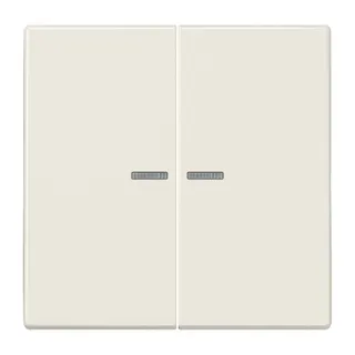 Jung KNX RF Taster 2fach, Duroplast, Serie LS, weiß LS10921STRF