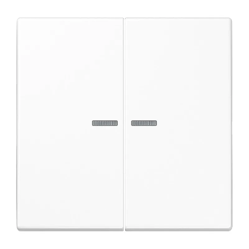 Jung KNX RF Taster 2fach, Duroplast antimikrobiell, Serie LS, alpinweiß SPLS10921STRFWW