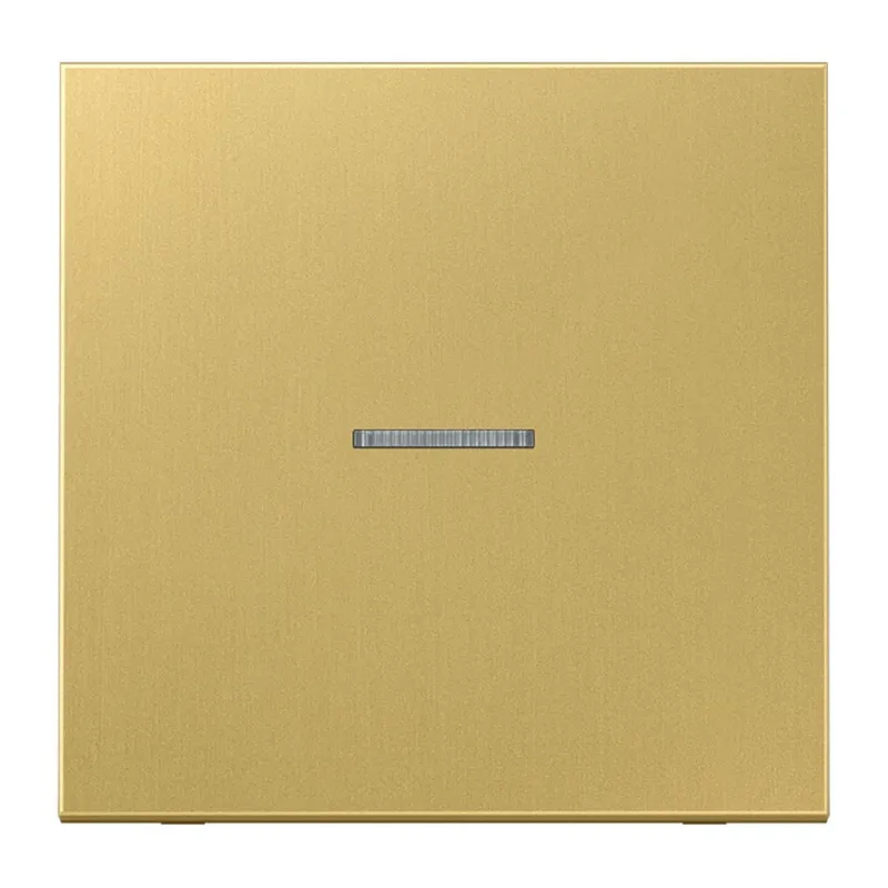 Jung KNX RF Taster 1fach, neutral, Messing, Serie LS, Messing classic ME10911STRFC