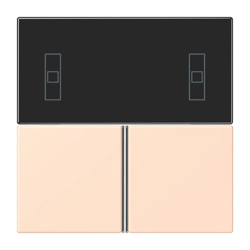 Jung Tastensatz 3fach, F40 Raumcontroller, Serie LS, rose pâle LC4093TSA228
