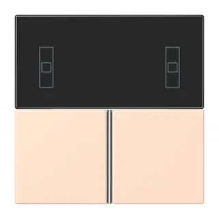 Jung Tastensatz 3fach, F40 Raumcontroller, Serie LS, rose pâle LC4093TSA228