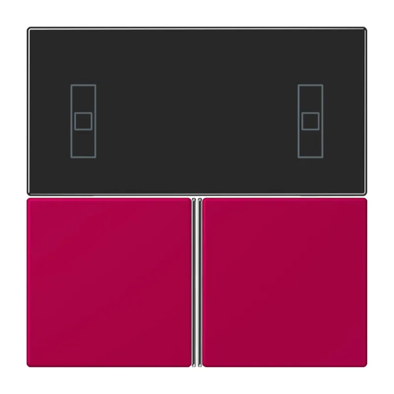 Jung Tastensatz 3fach, F40 Raumcontroller, Serie LS, rouge rubia LC4093TSA230