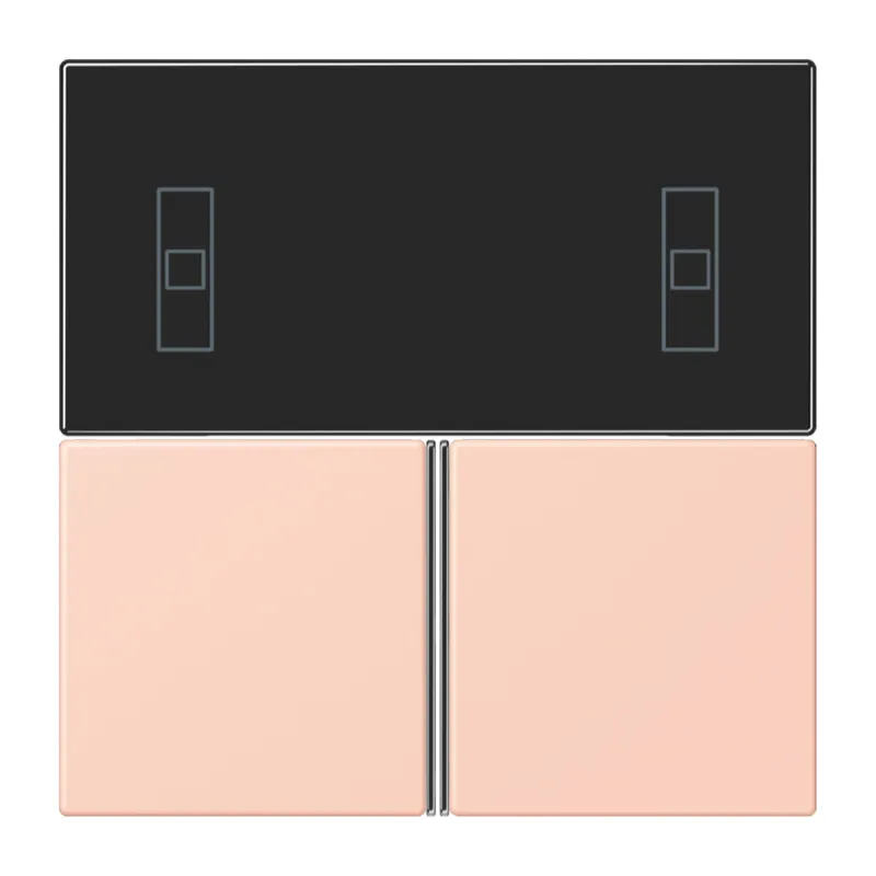 Jung Tastensatz 3fach, F40 Raumcontroller, Serie LS, l'ocre rouge clair LC4093TSA234