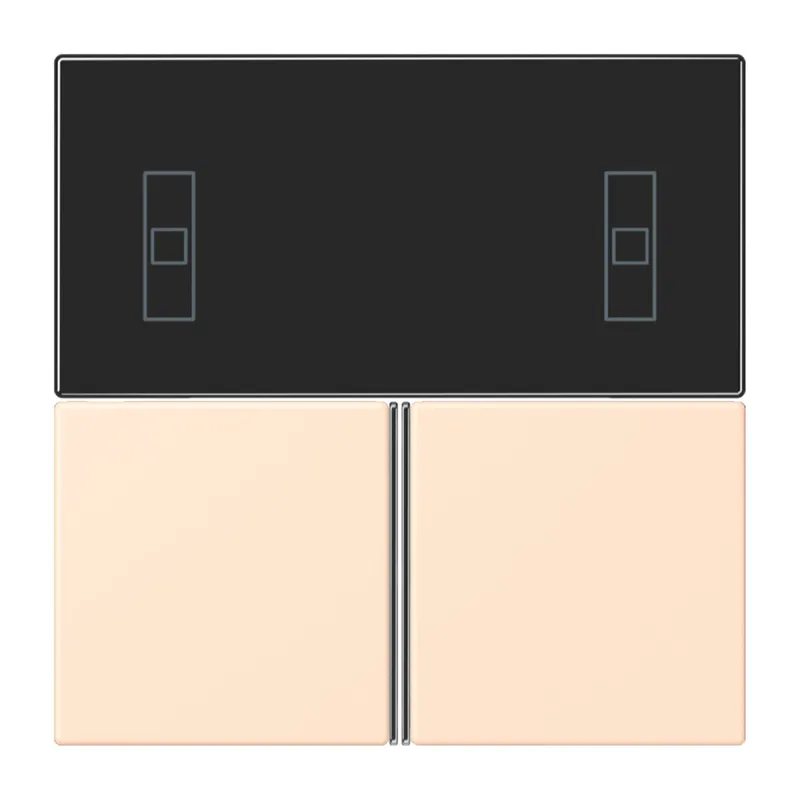Jung Tastensatz 3fach, F40 Raumcontroller, Serie LS, terre sienne pâle LC4093TSA238