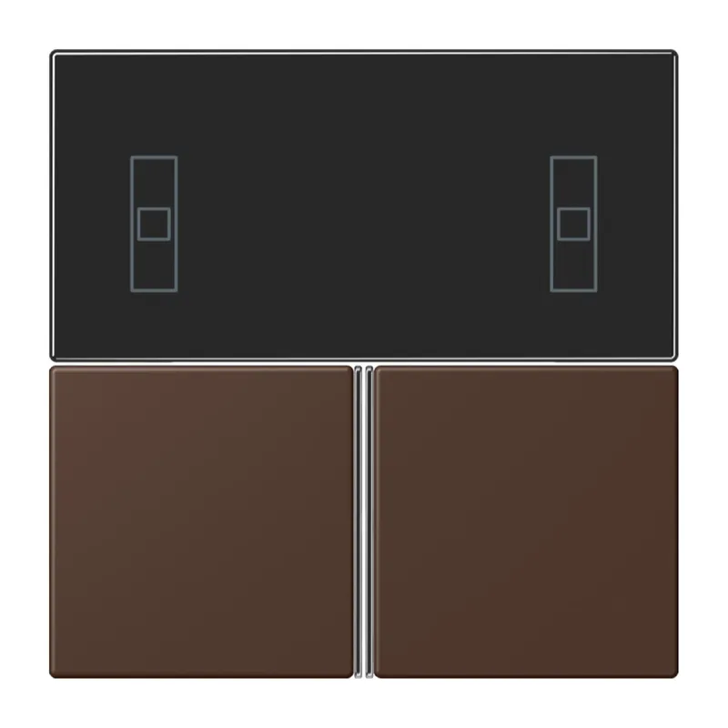 Jung Tastensatz 3fach, F40 Raumcontroller, Serie LS, terre d'ombre br?lée 31 LC4093TSA239