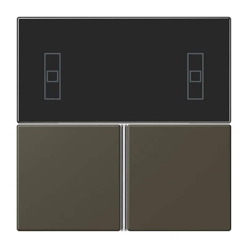 Jung Tastensatz 3fach, F40 Raumcontroller, Serie LS, ombre naturelle 31 LC4093TSA241