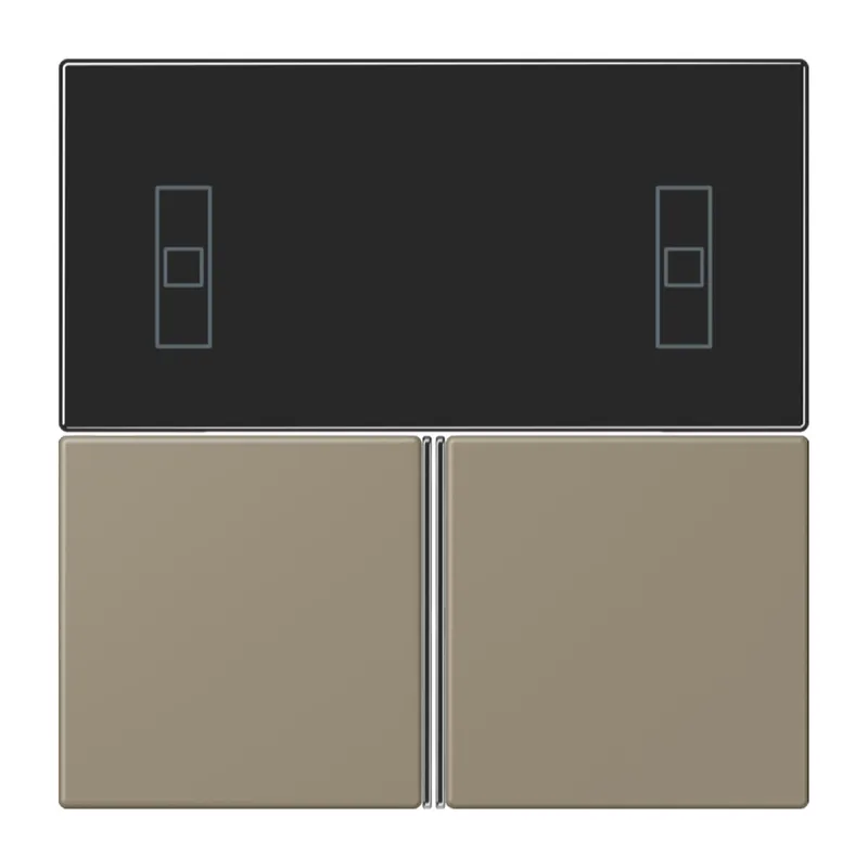 Jung Tastensatz 3fach, F40 Raumcontroller, Serie LS, ombre naturelle moyenne LC4093TSA242