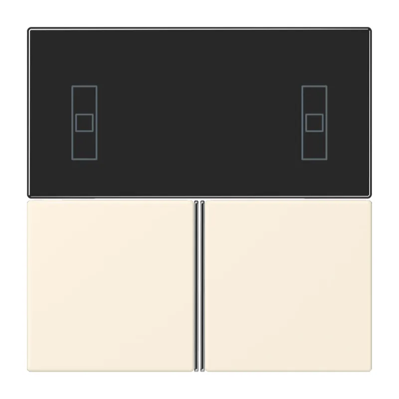 Jung Tastensatz 3fach, F40 Raumcontroller, Serie LS, blanc ivoire LC4093TSA245