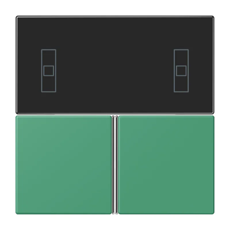 Jung Tastensatz 3fach, F40 Raumcontroller, Serie LS, vert 59 LC4093TSA250