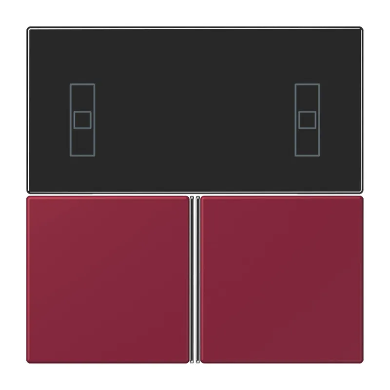 Jung Tastensatz 3fach, F40 Raumcontroller, Serie LS, le rubis LC4093TSA255